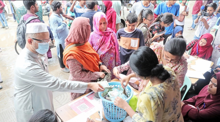 ২৫ ট্রাক ত্রাণ পাঠিয়েছে বৈষম্যবিরোধী ছাত্র আন্দোলন