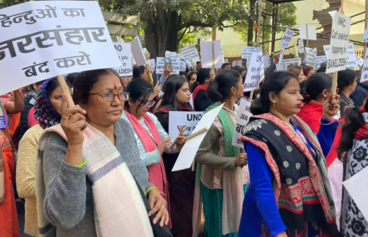 দিল্লিতে বাংলাদেশ হাইকমিশন অভিমুখে পদযাত্রা শুরু আরএসএসের